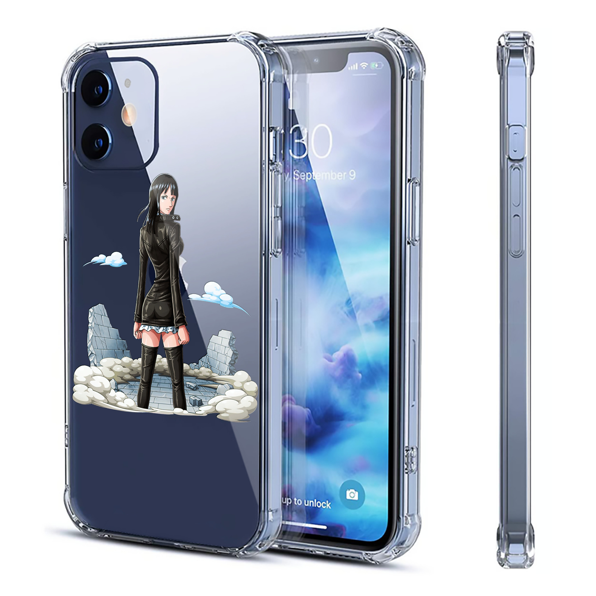 （画像用） ワンピース ニコ・ロビン ONE PIECE Nico Robin 【iPhone 12シリーズ対応】透明スマホケース（クリアソフトケース）